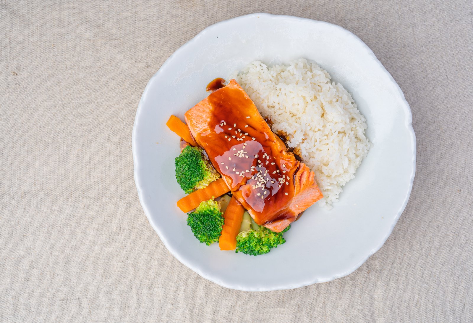 Salmon teriyaki with rice - Image 2